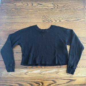 Lacausa: black long sleeve and shorts set